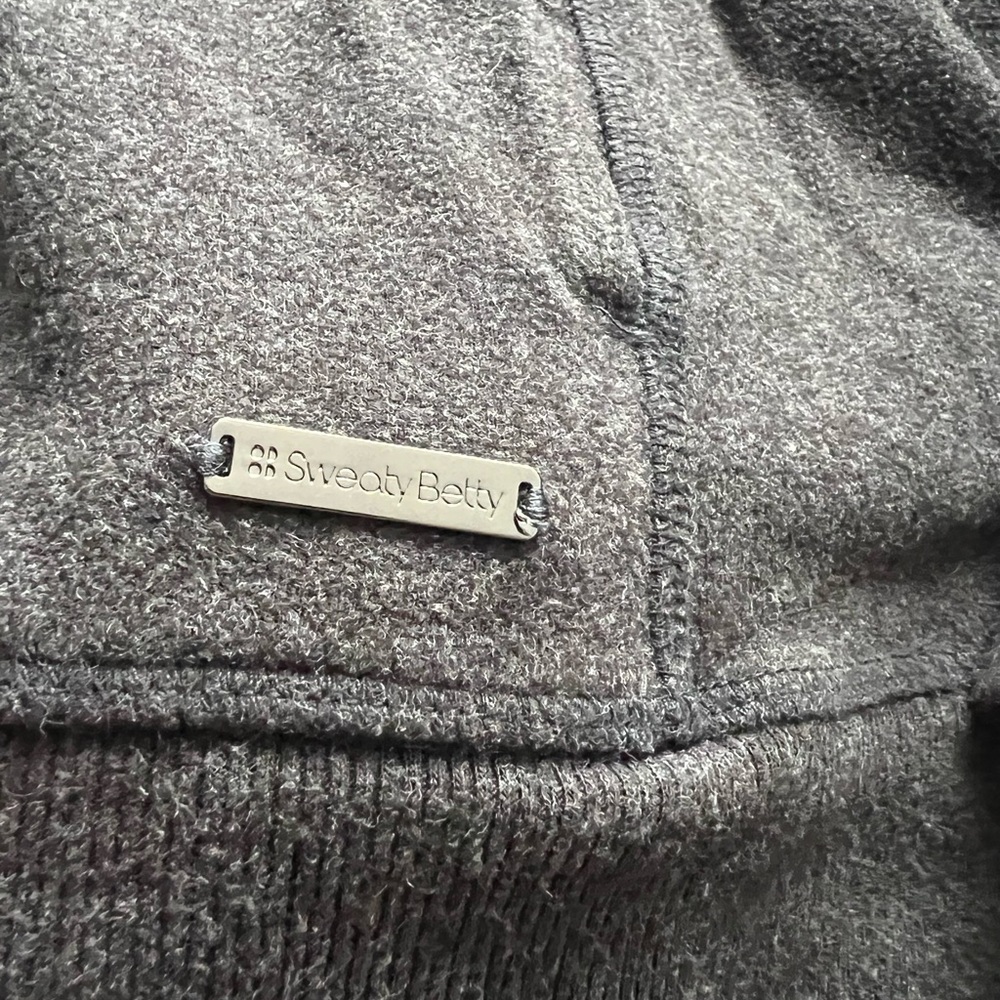 Sweaty Betty Gray Funnel-Neck Sweatshirt - Picture 6 of 6